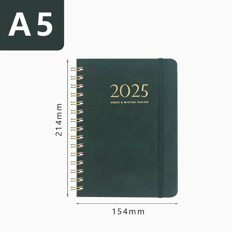 YUPPIE GENIUS 2025 Daily Planner-Strapped Notebook