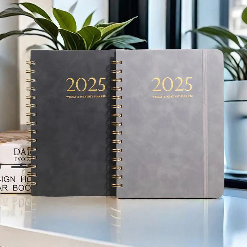 YUPPIE GENIUS 2025 Daily Planner-Strapped Notebook