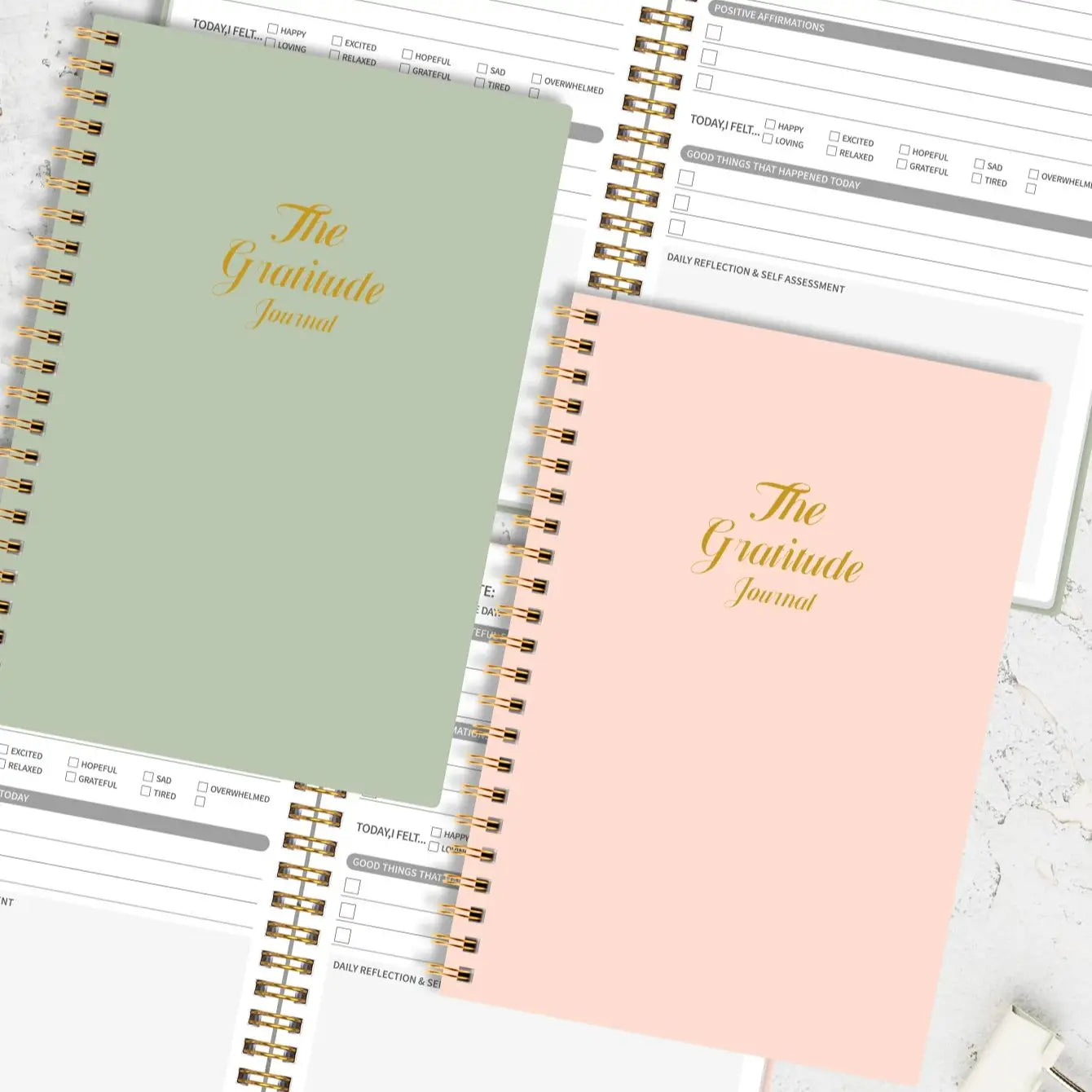 YUPPIE GENIUS Luxe Gratitude Journal & Mood Tracker