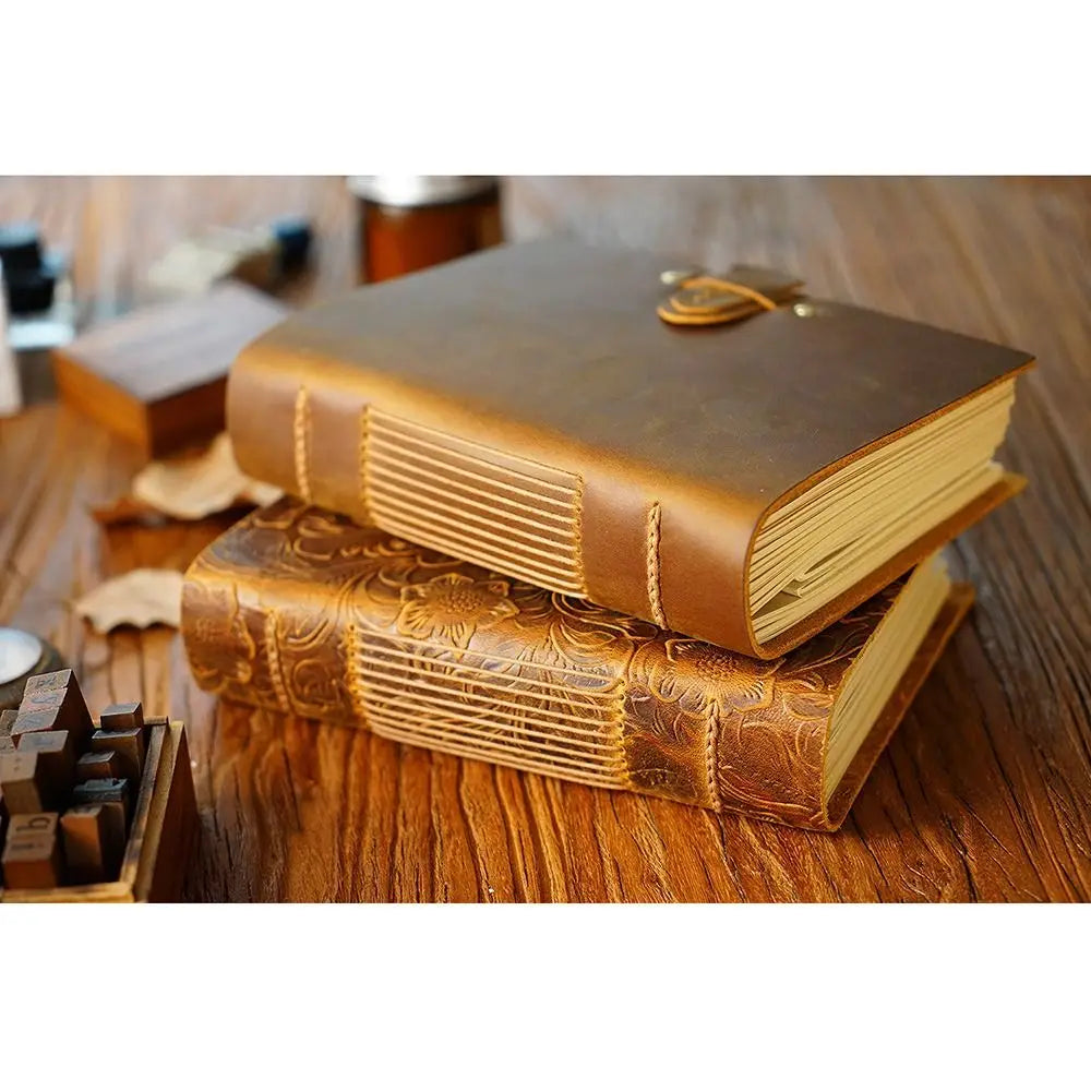 YUPPIE GENIUS Handmade Leather Travel Sketchbook