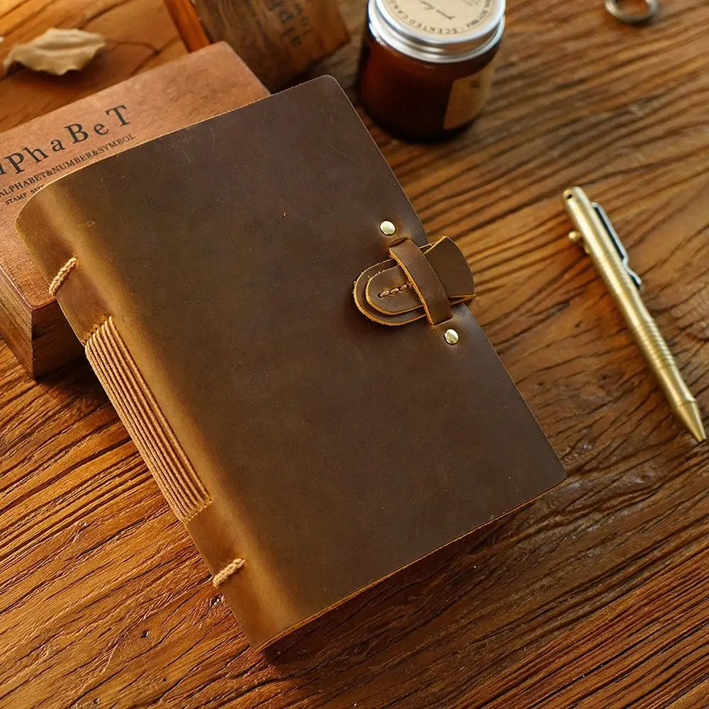 YUPPIE GENIUS Handmade Leather Travel Sketchbook